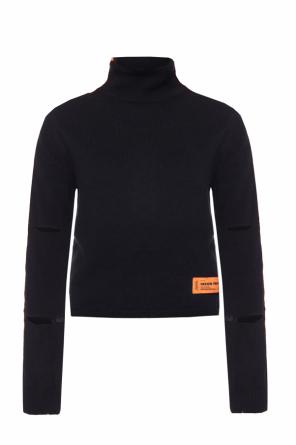 Turtleneck top with sewn-on stripes and logo, zdjęcie 1 Turtleneck top with sewn-on stripes and logo od Heron Preston